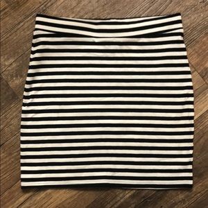 Striped Jersey Mini Skirt